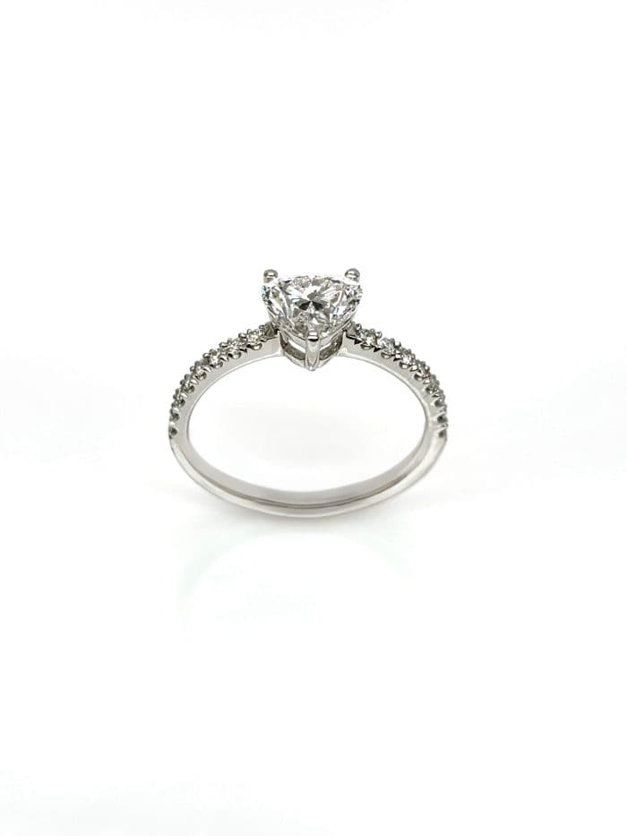 Каблучка з діамантом Серце 1.01 ct