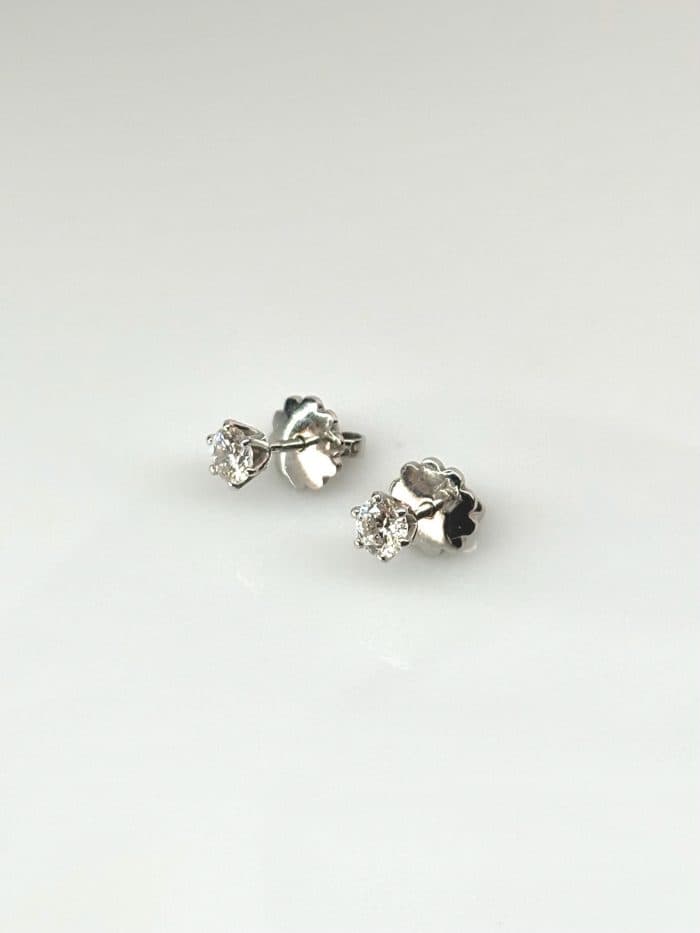 Сережки з діамантами по 0.19 ct