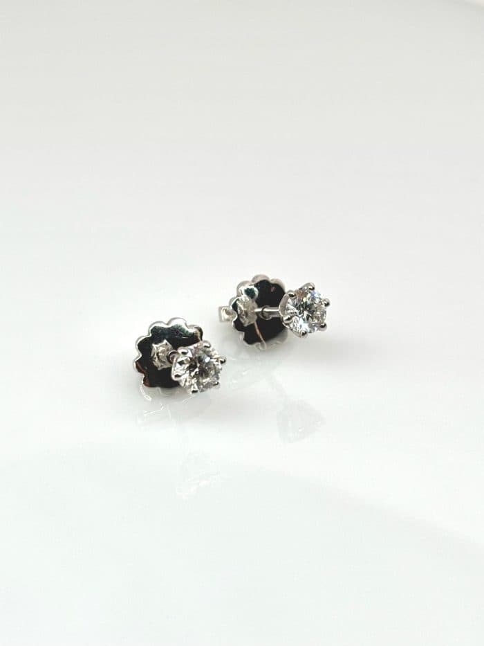 Сережки з діамантами по 0.15 ct