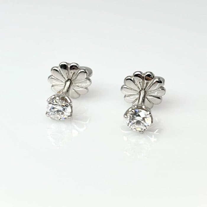 Сережки з діамантами по 0.30 ct